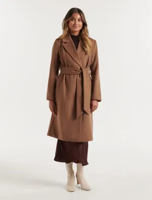 Sasha Petite Wrap Coat