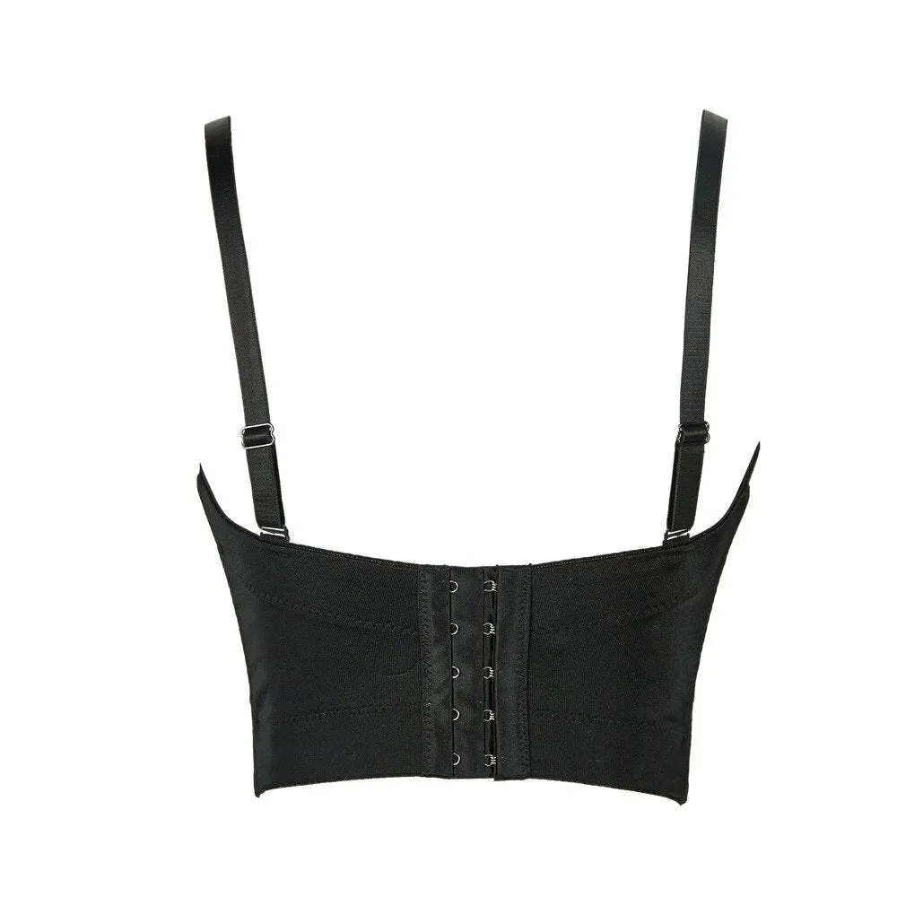 Sexy Luxury Sequined Rhinestone Tank Top Women Clothes Quality Party Corset Woman Bra Camis Blusas High End Crop Tops Ladies