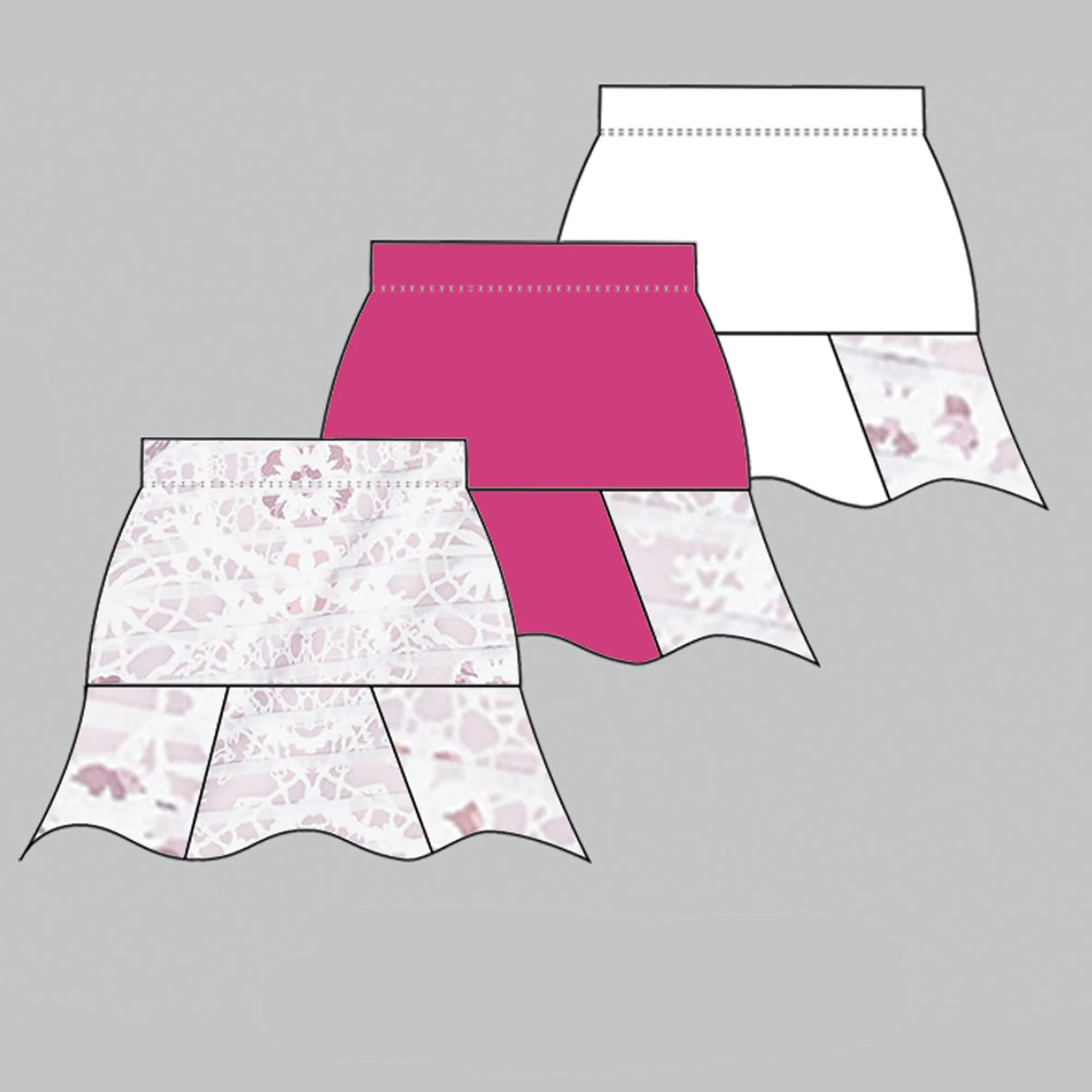 Sienna Grace Skort (raspberry)