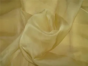 Silk Organza fabric gold color 44&quot; wide Pkt #28[9]