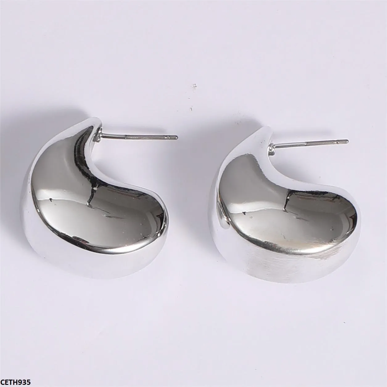 Silver Luxury Curved Tops Pair