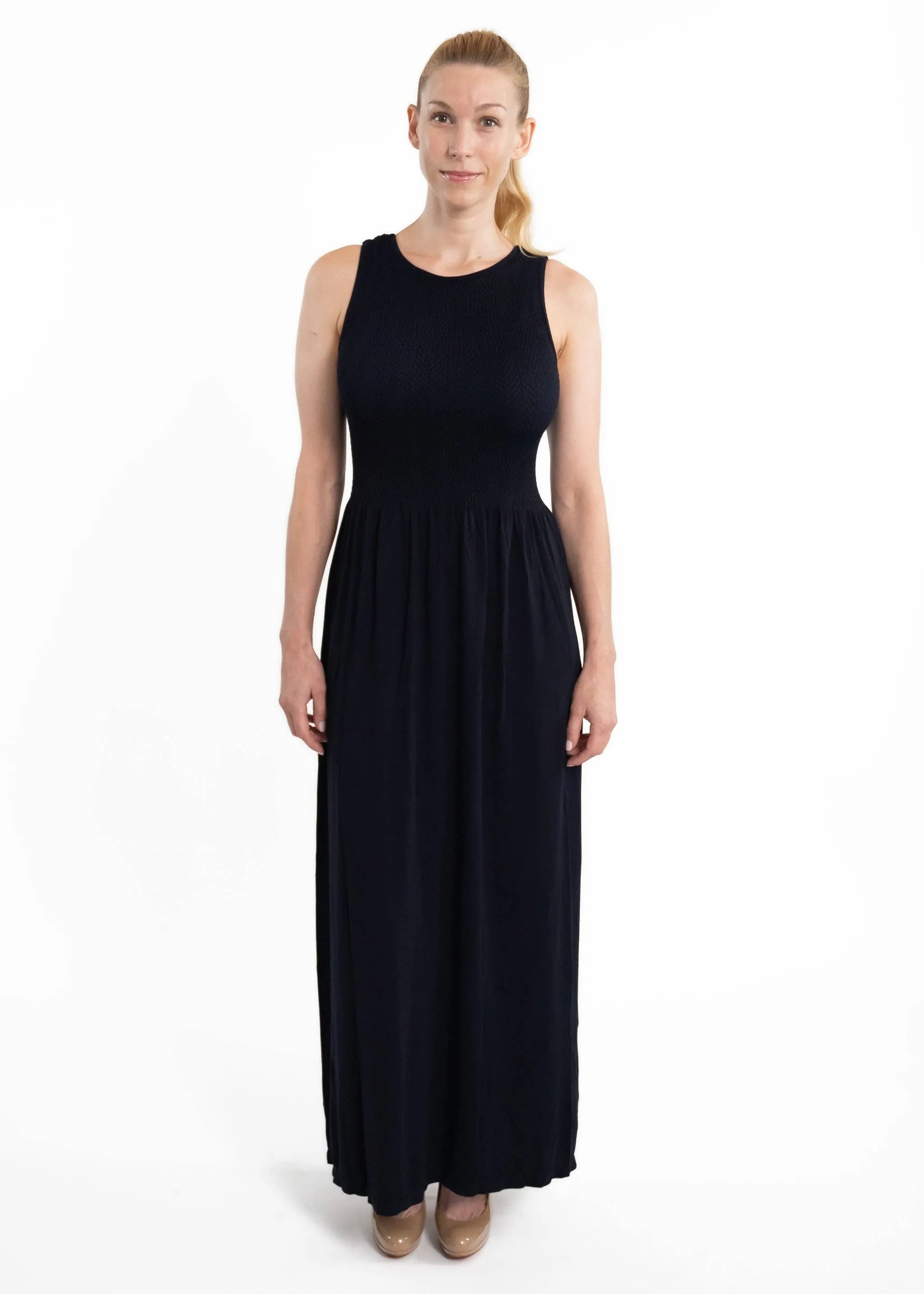 Sleeveless Maxi Dress: Purple