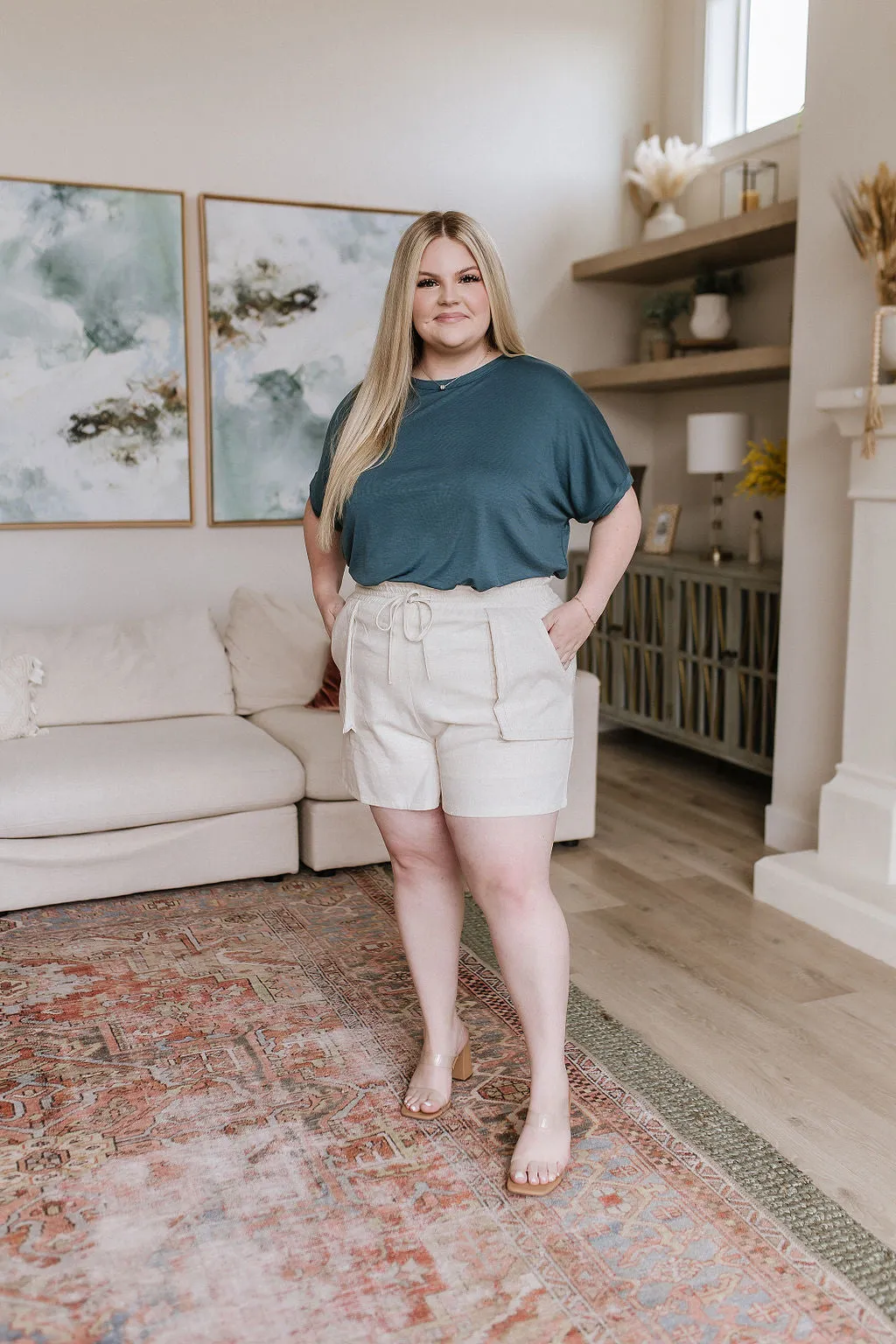 So Good Relaxed Fit Top in Dark Teal