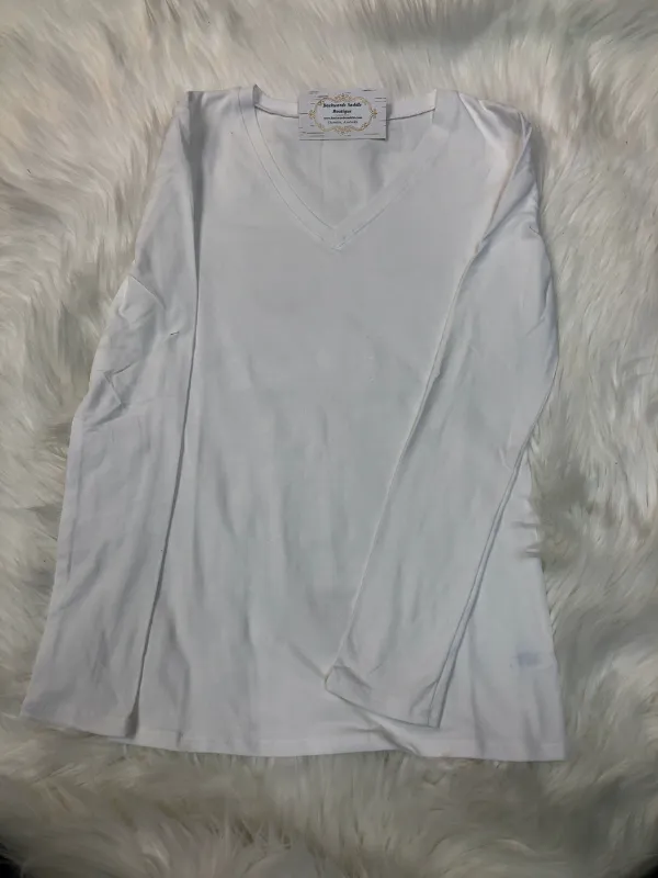 Solid V Neck Top