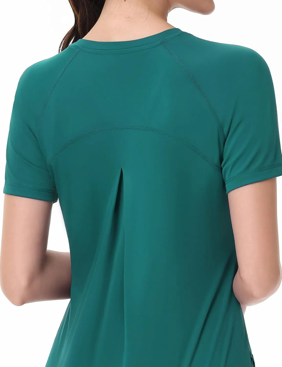 SPEXIAL Women's Short Sleeve Workout Tops Athletic Running Yoga Shirts Quick Dry T-Shirts UPF 50  Sun Shirt