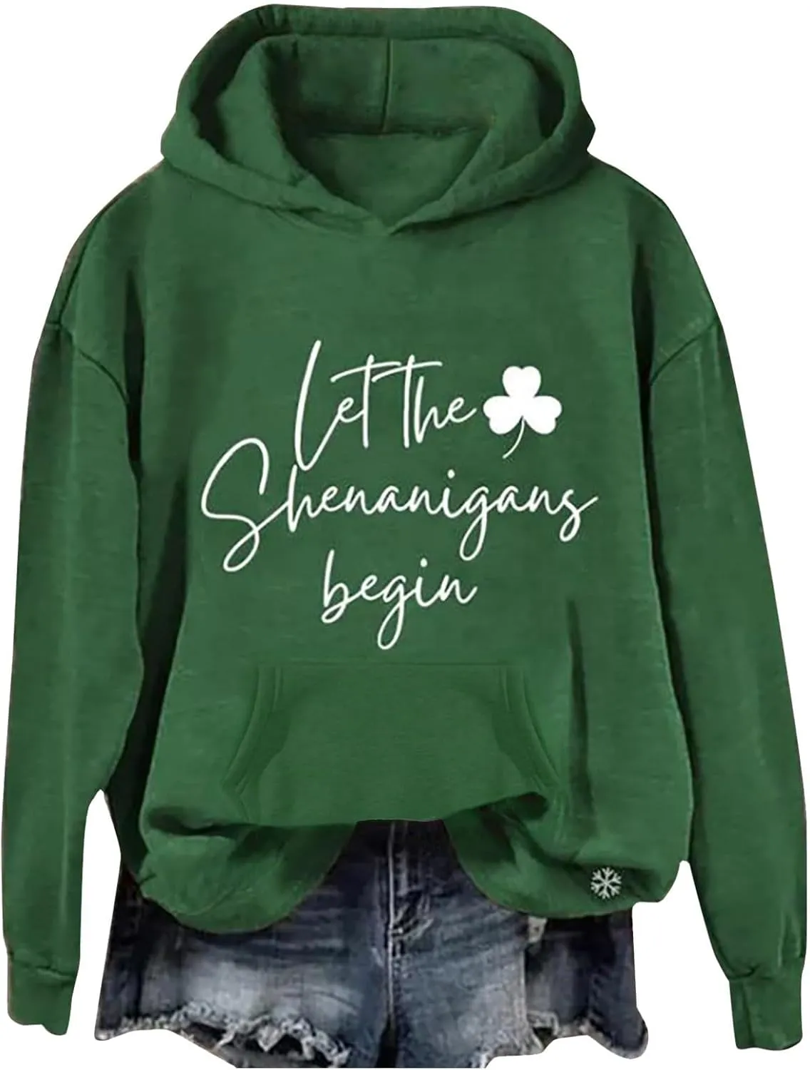 St Patricks Day Sweatshirt Women Funny Plus Size Hoodie St Patty's Day Clothes