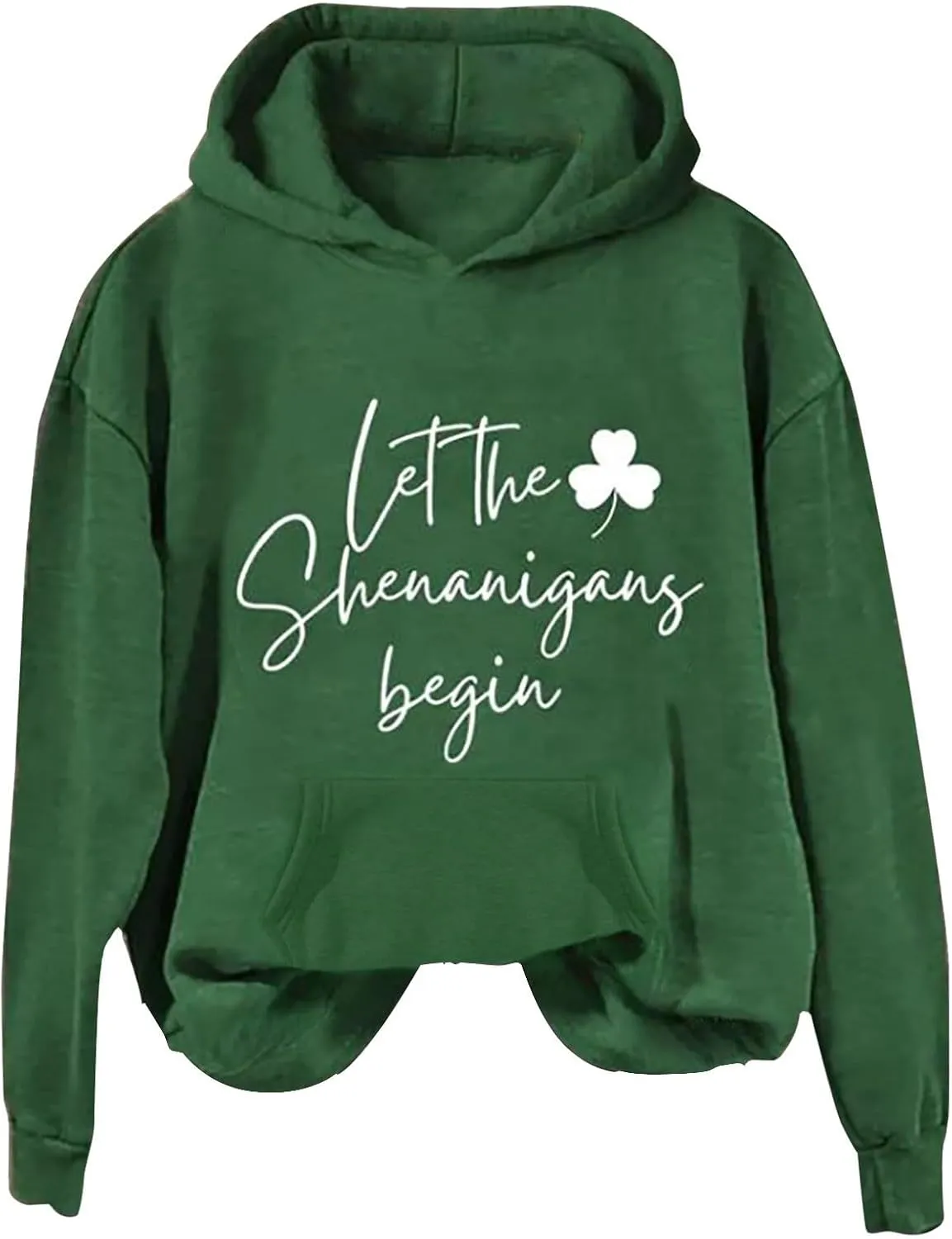 St Patricks Day Sweatshirt Women Funny Plus Size Hoodie St Patty's Day Clothes