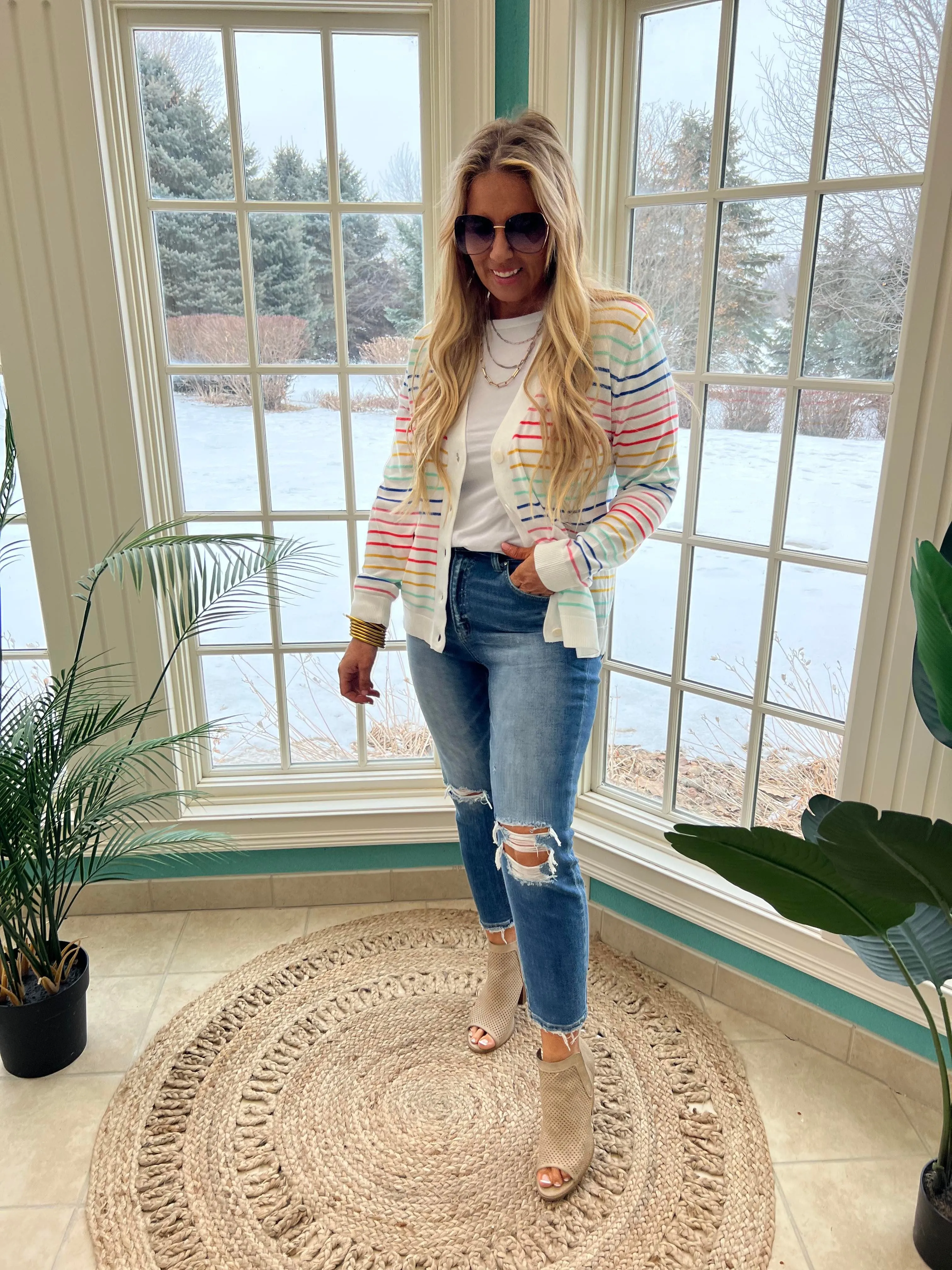 Striped Cardigan