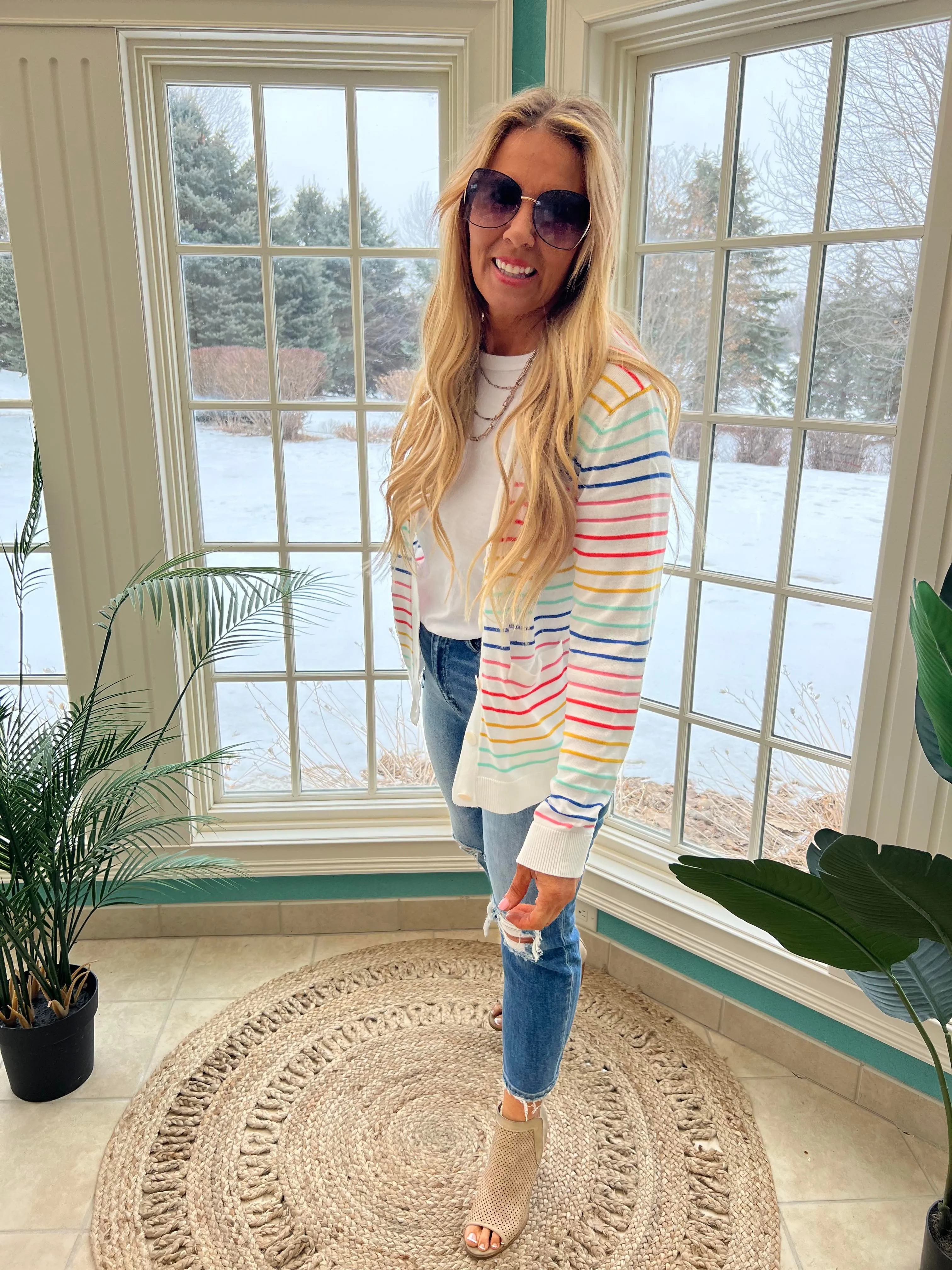 Striped Cardigan