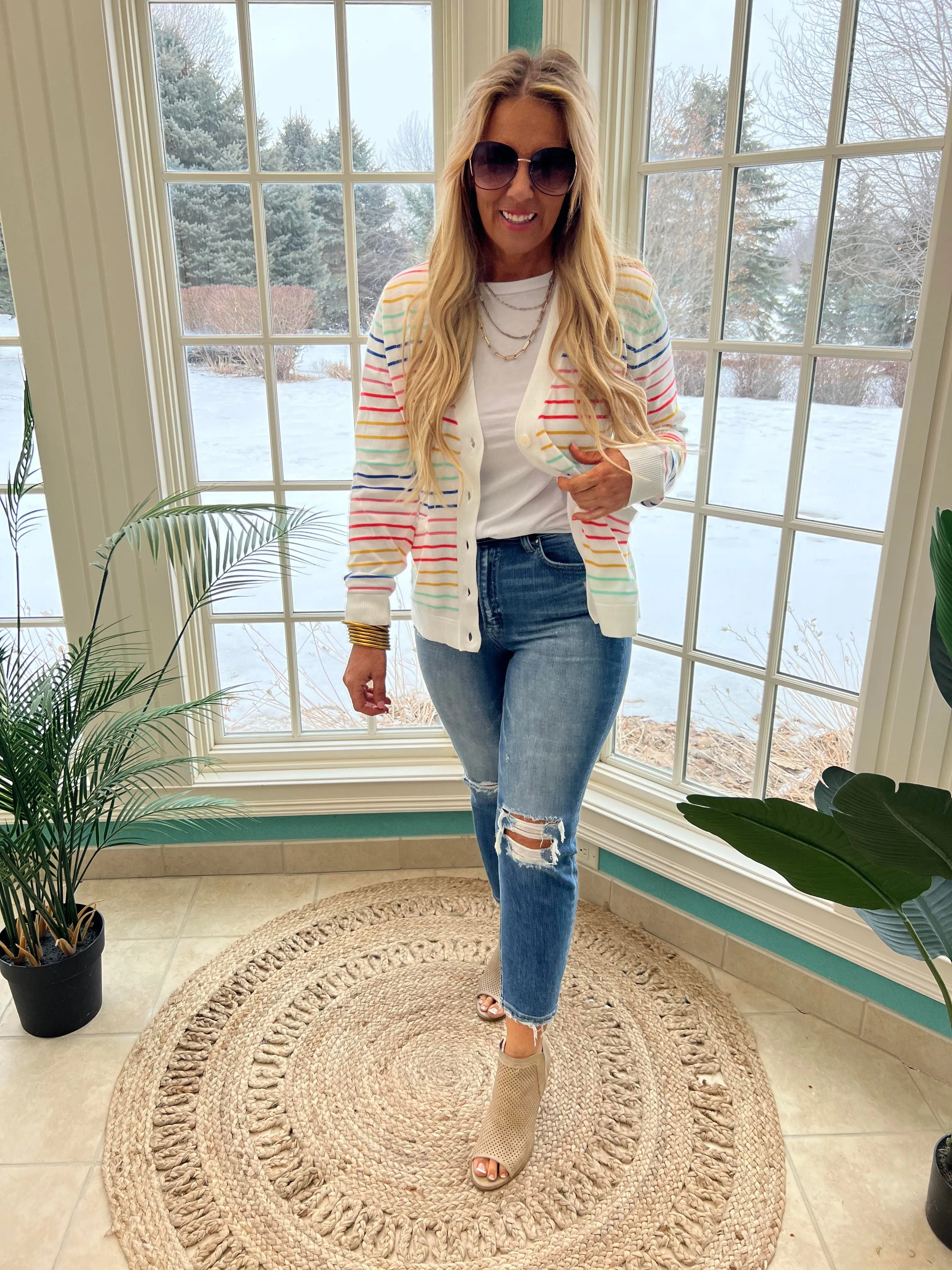 Striped Cardigan