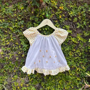 Sunshine Gingham Sleeveless Baby Dress