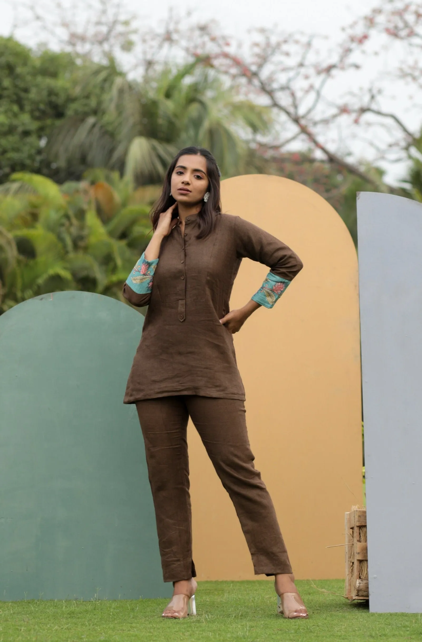 Sylvia Brown Pure Linen Co-ord Set