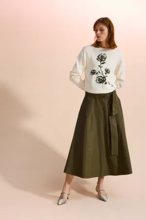 TAFFETA SKIRT CLEMENTIN