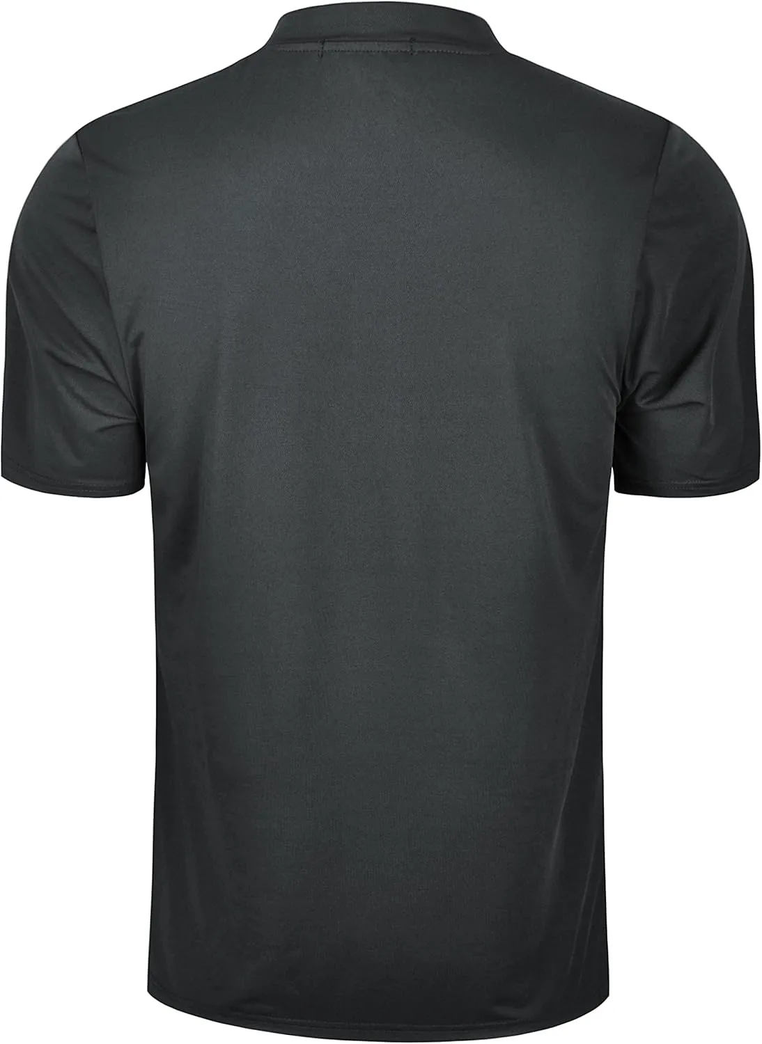TAPULCO Collarless Golf Shirts for Men Quick Dry Color Block Breathable Soft Athletic Casual Daily T-Shirts