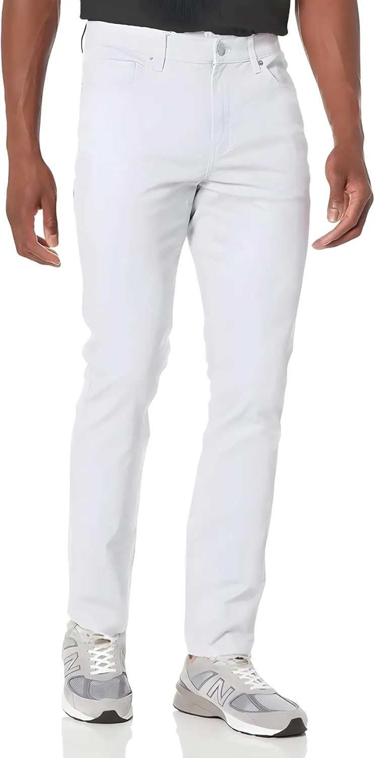 TEGIAS Men's Slim-Fit Stretch Plaid Jean Classic Comfort Regular Fit