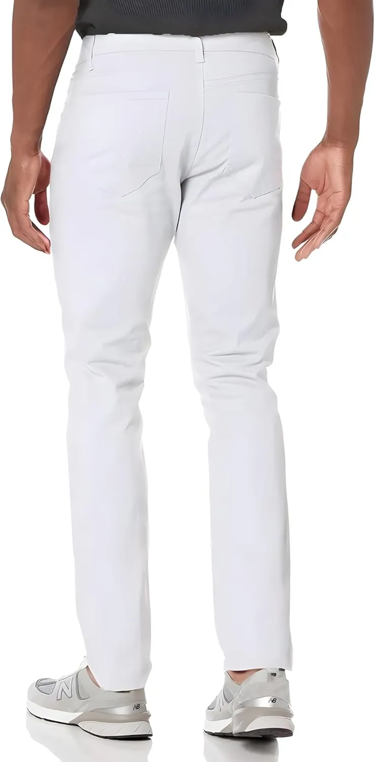 TEGIAS Men's Slim-Fit Stretch Plaid Jean Classic Comfort Regular Fit