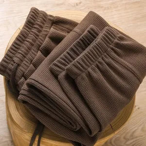 Textured Waffle Lounge Pants