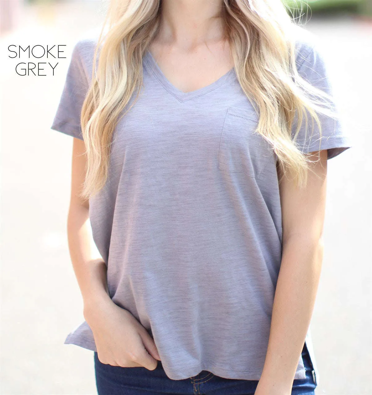 Trending Pocket Layering Tee