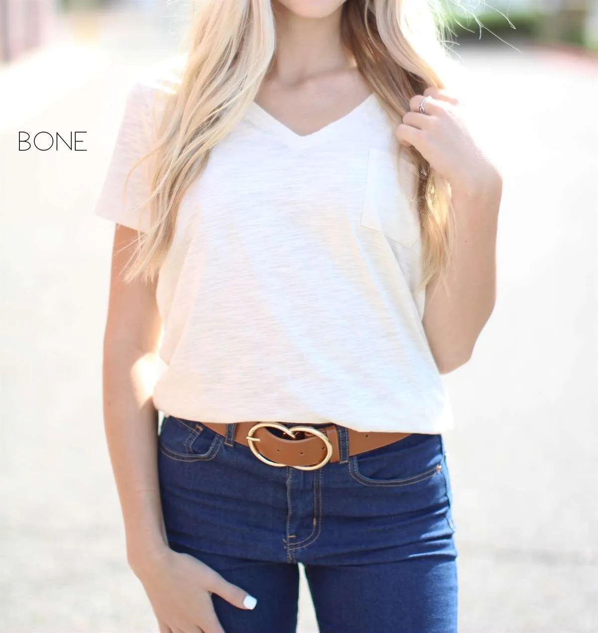 Trending Pocket Layering Tee