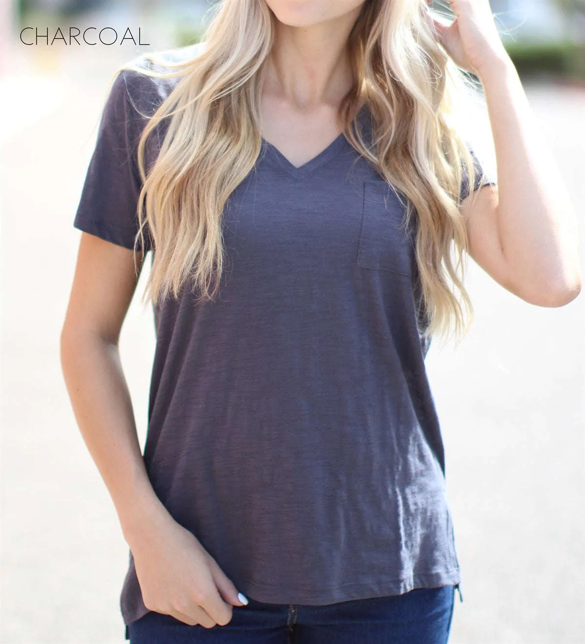 Trending Pocket Layering Tee
