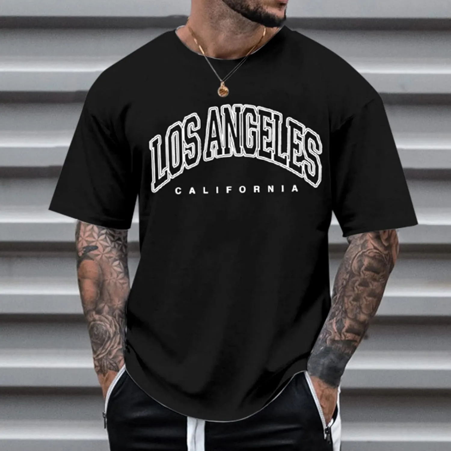 Tshirt for Men Casual Short Sleeve Breathable Athletic Outdoor Regular Fit Tees Trendy True Comfort Tops