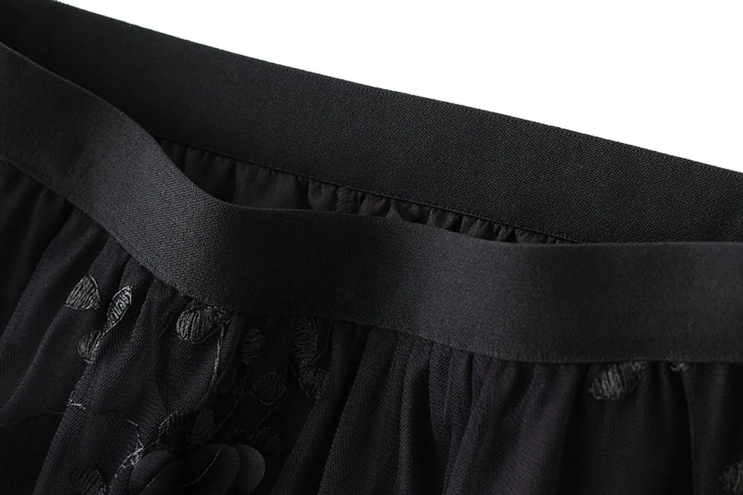 Tulle Skirts for Women 3D Floral Midi High Waist Skirt Cute Pleated A Line Layered Fairy Skirts 2025 Party Skirt