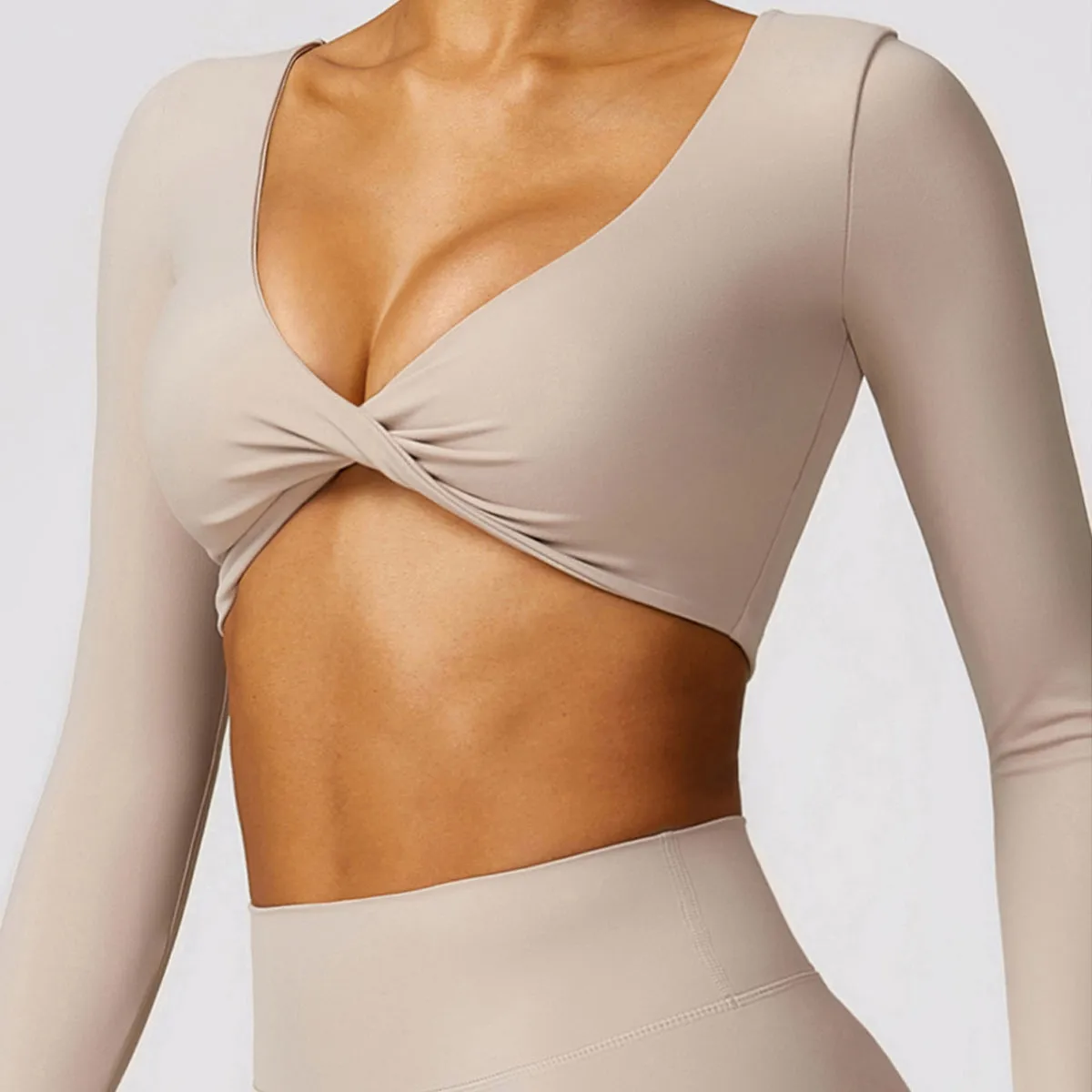 Twisted Long Sleeve Sports Top