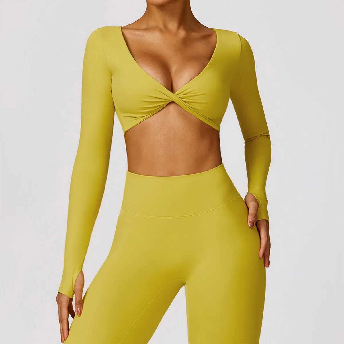 Twisted Long Sleeve Sports Top