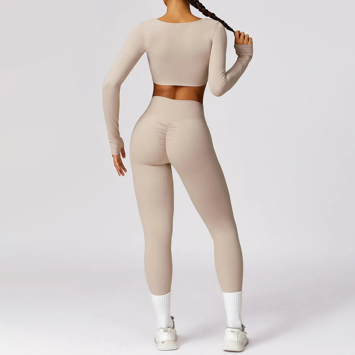 Twisted Long Sleeve Sports Top