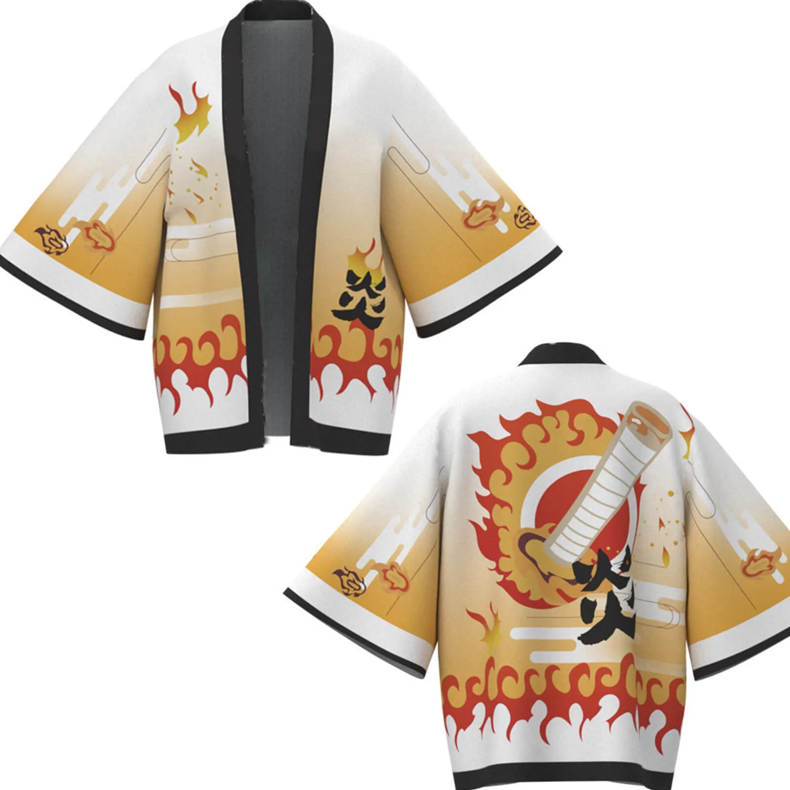 Unisex Cosplay Coat Nezuko Shinobu Tanjiro Zenitsu Giyu Kyojuro Kimono Haori Shirt