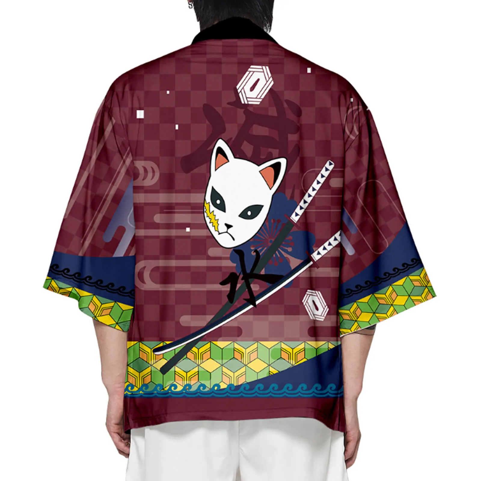 Unisex Cosplay Coat Nezuko Shinobu Tanjiro Zenitsu Giyu Kyojuro Kimono Haori Shirt