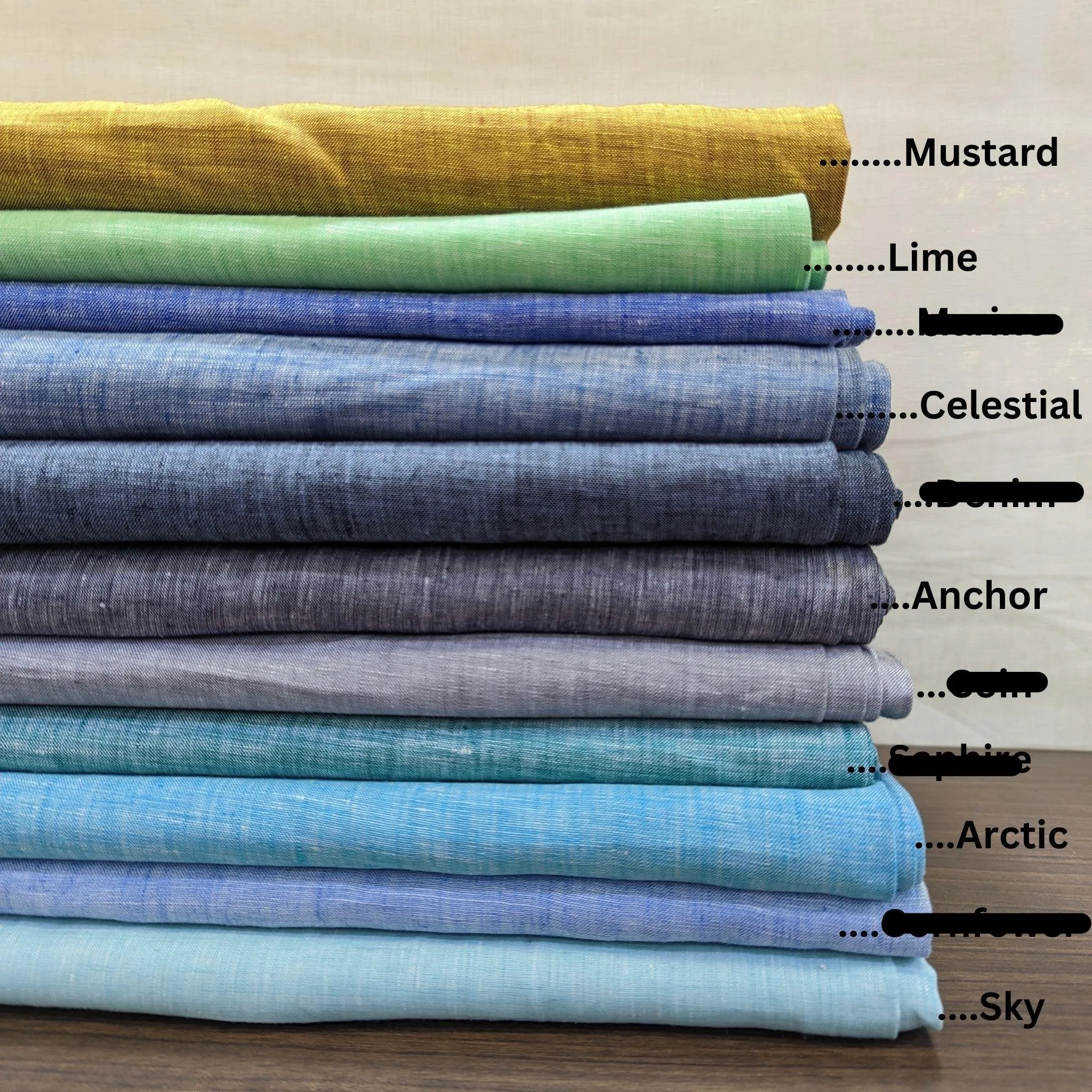 Versatile 100% Pure Linen Fabric for Summer Wardrobe