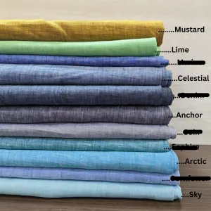 Versatile 100% Pure Linen Fabric for Summer Wardrobe