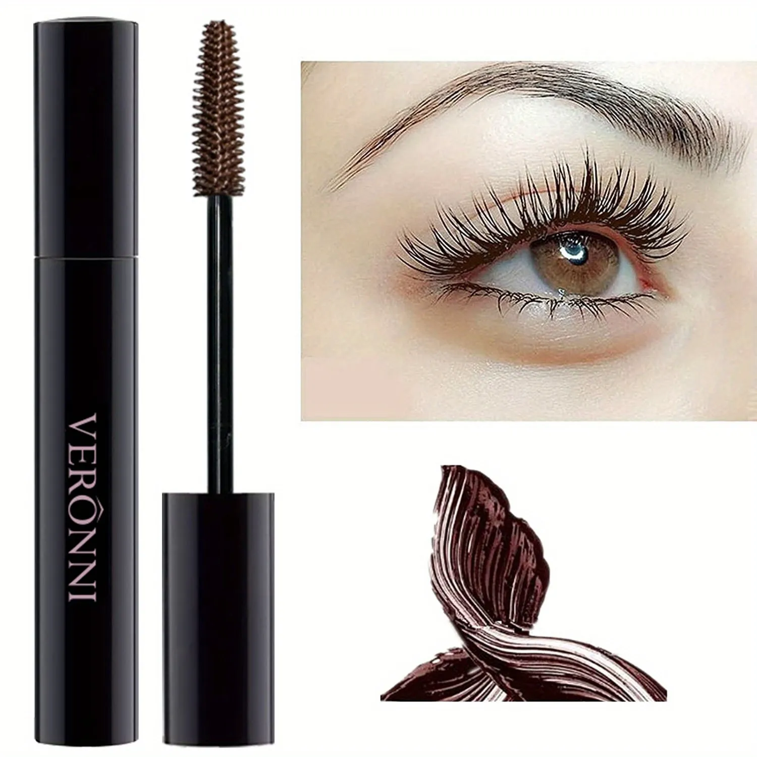 Vibrant and Waterproof 5 Color Mascara with Eyelash Base
