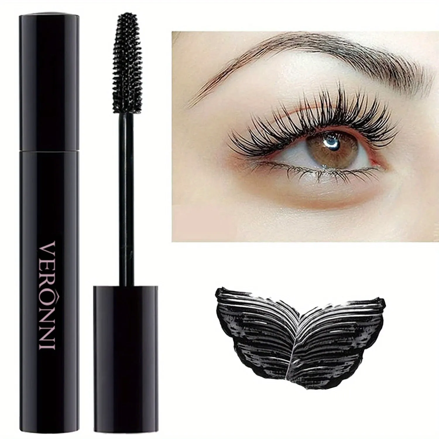 Vibrant and Waterproof 5 Color Mascara with Eyelash Base