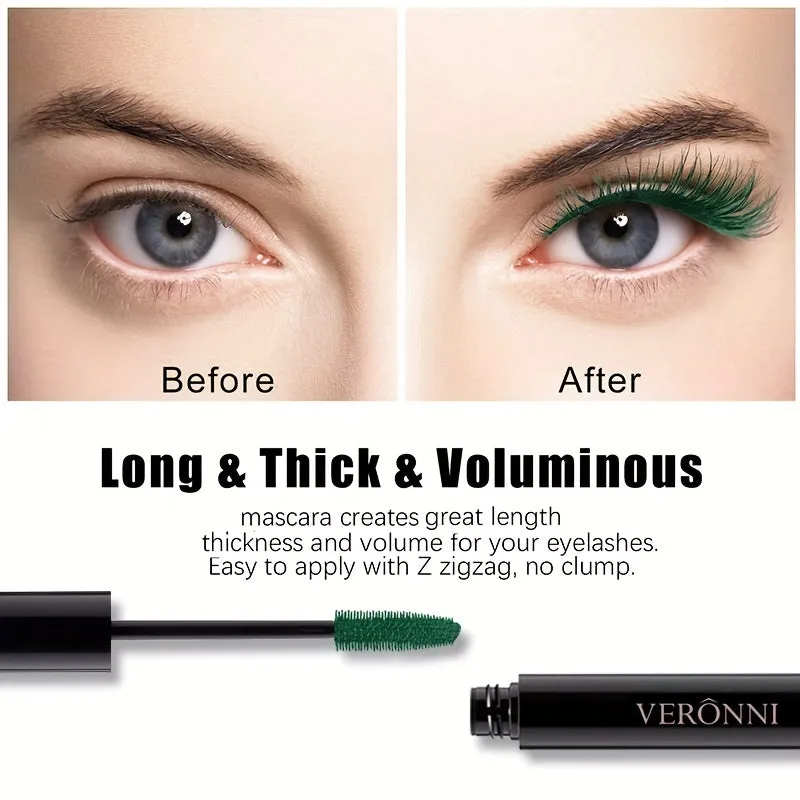 Vibrant and Waterproof 5 Color Mascara with Eyelash Base