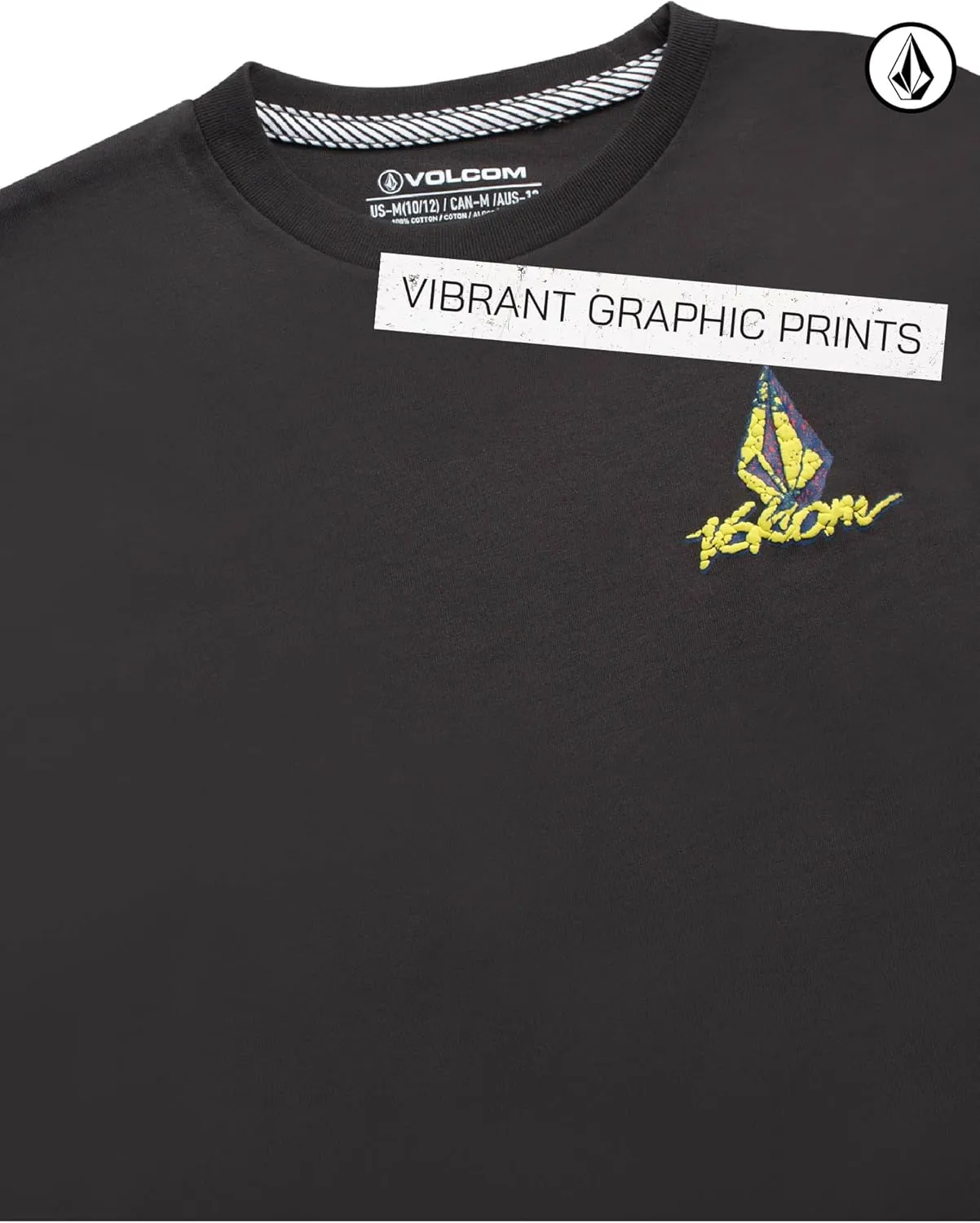 Volcom Boys T Shirt - Cotton Blend Short Sleeve Graphic Tees Casual Graphic T Shirts - Cool Shirts for Boys (Size 8-16)