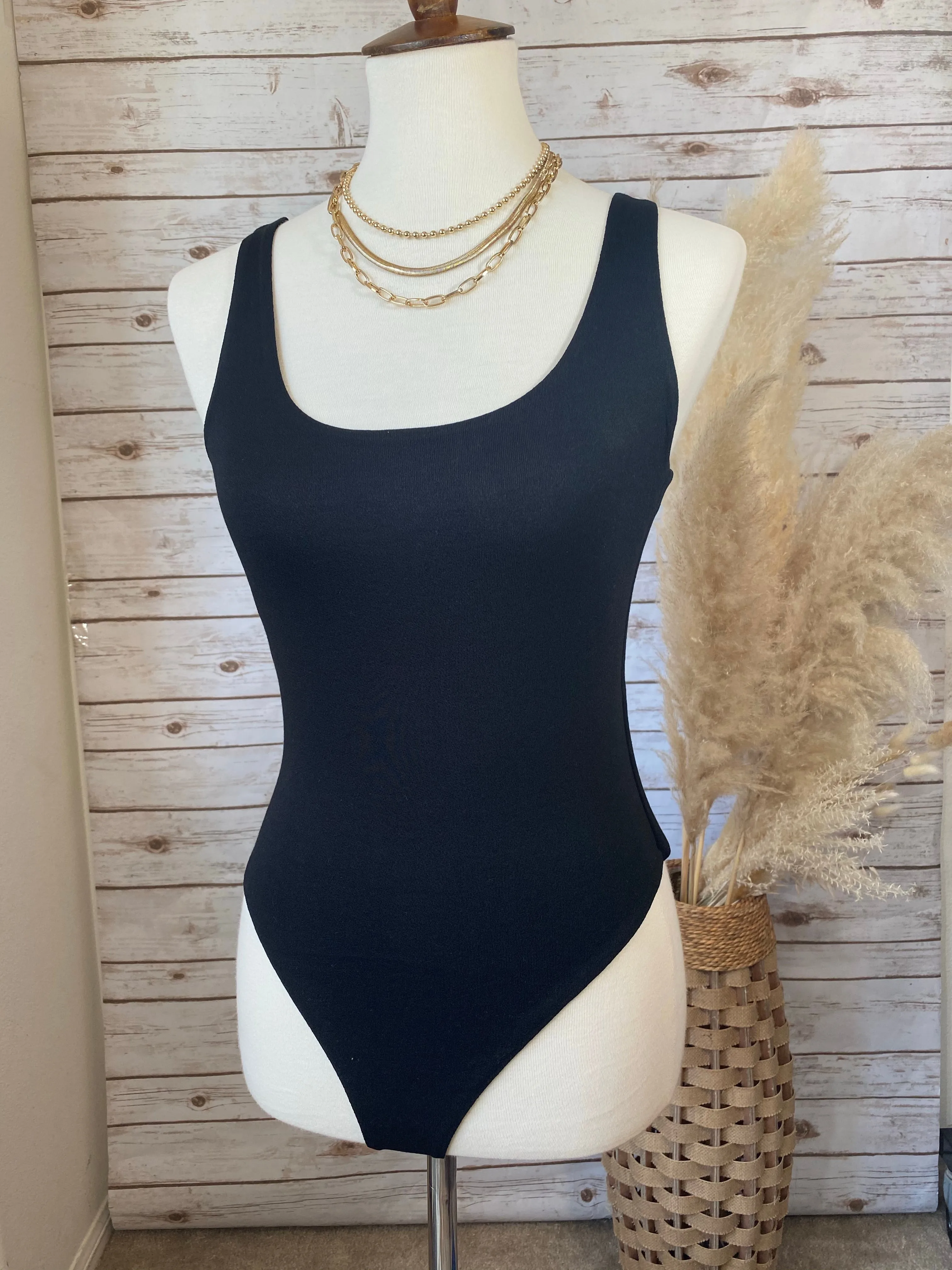 Weekend Ready Black Bodysuit
