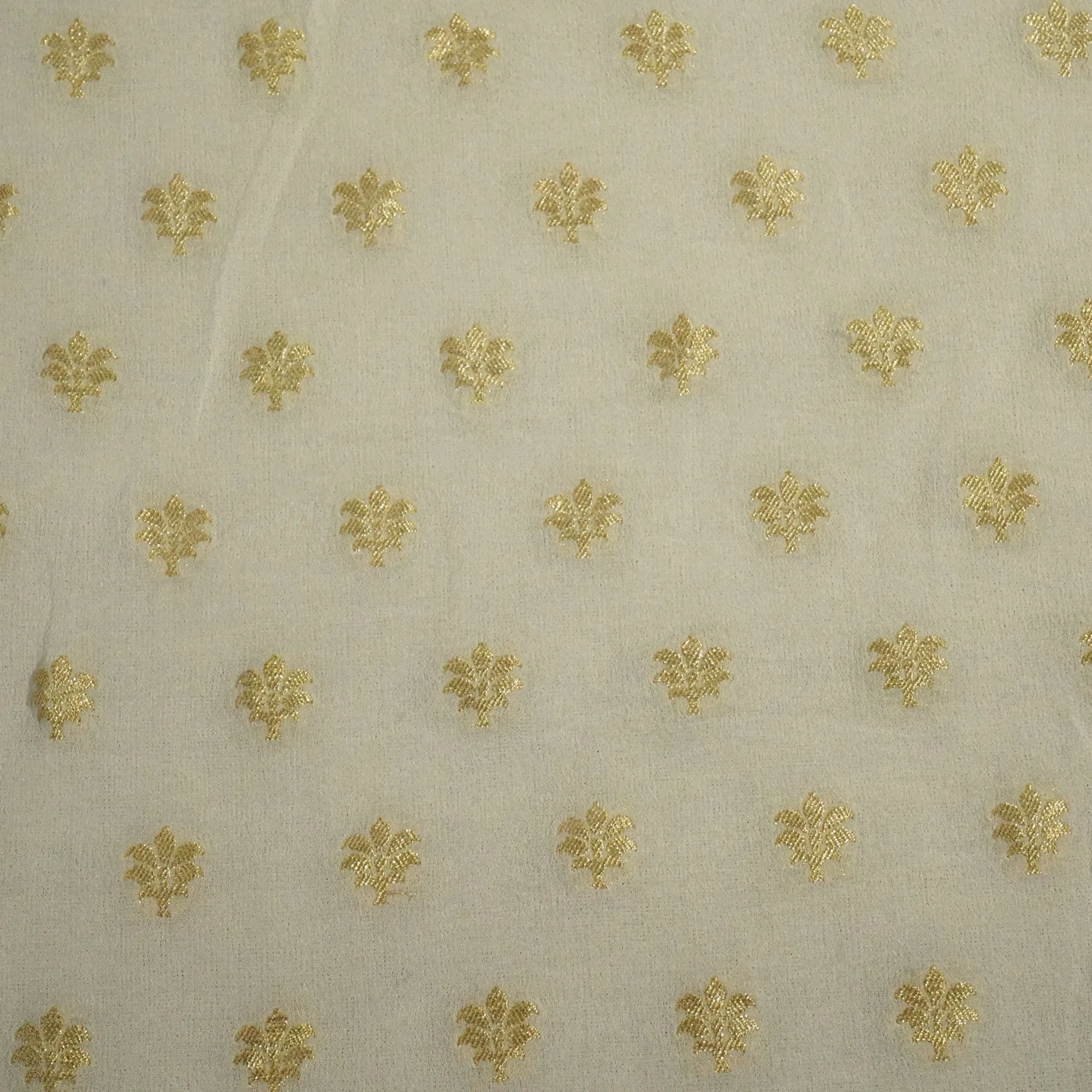 White Dyeable Georgette Khaddi Fabric KRE-24500