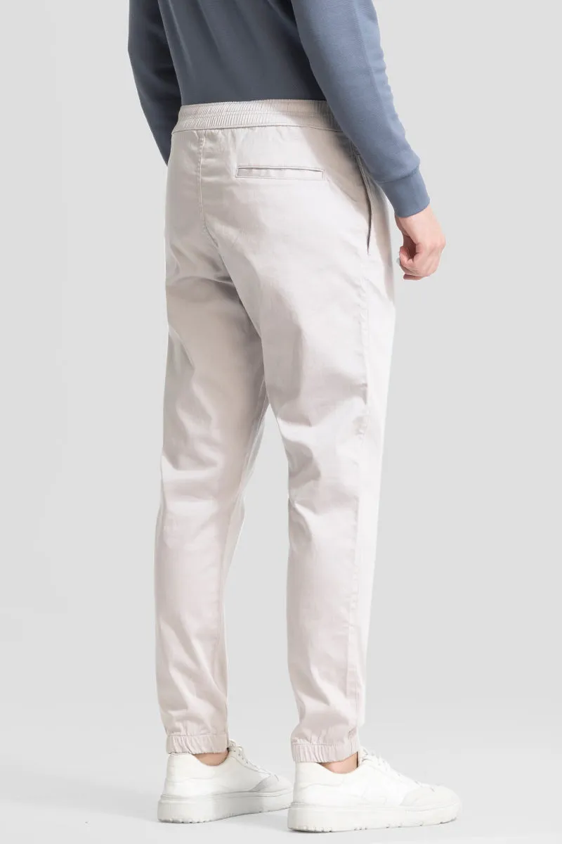 White Relaxed Fit Jogger