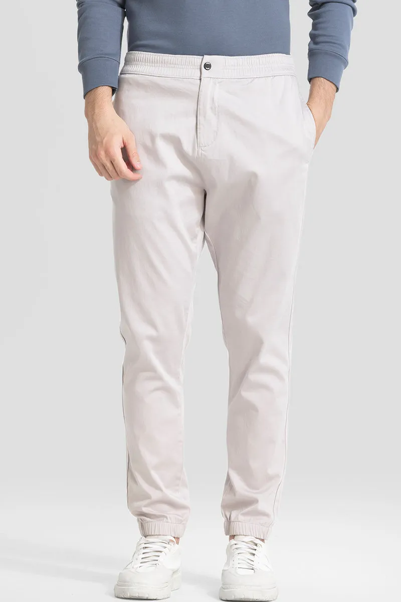 White Relaxed Fit Jogger