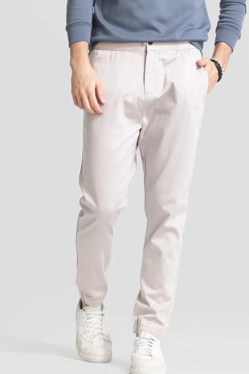 White Relaxed Fit Jogger