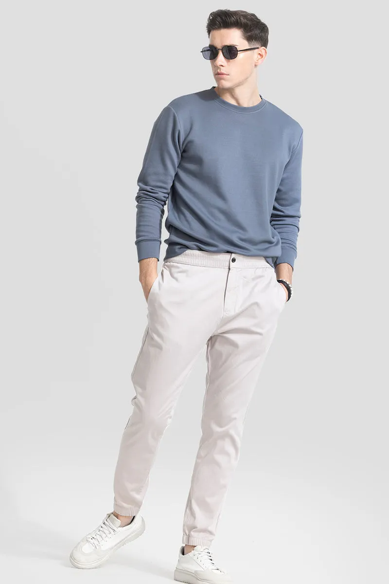White Relaxed Fit Jogger