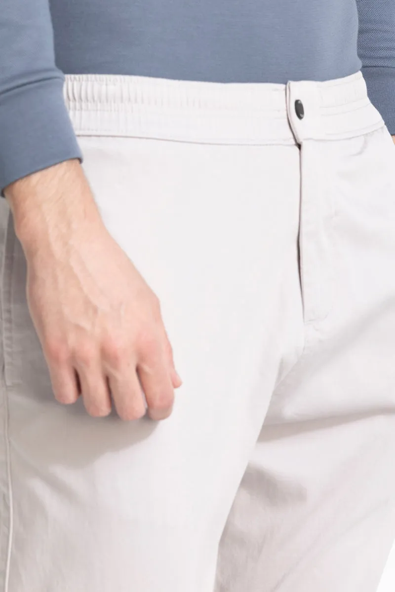 White Relaxed Fit Jogger