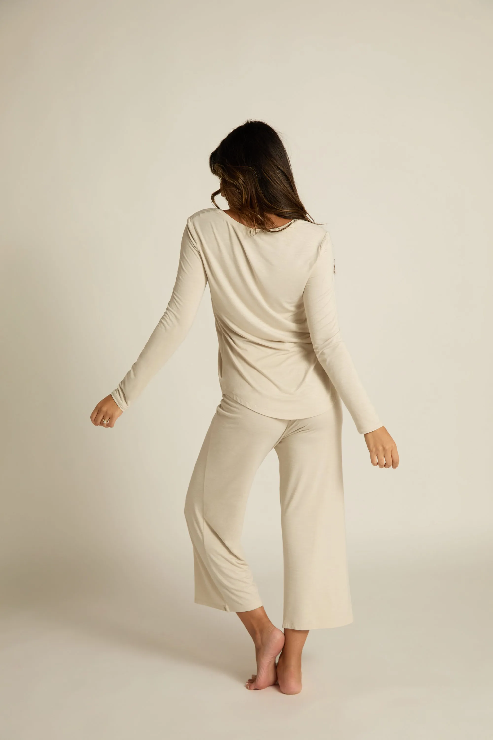Wide-Leg Capri Pant