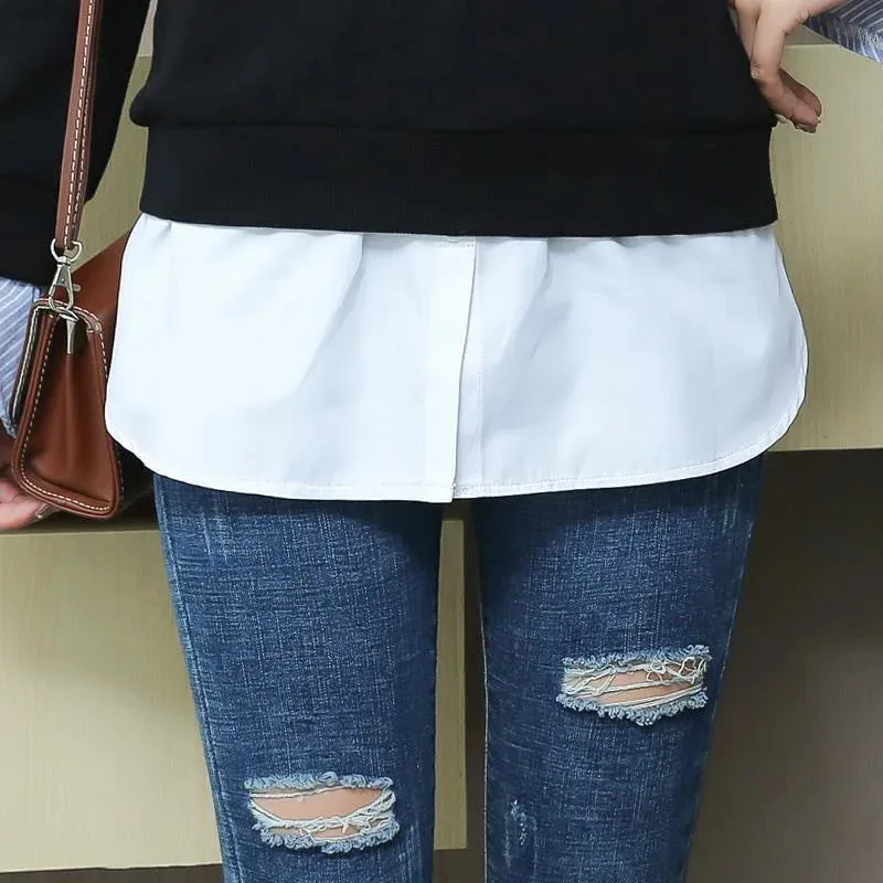 Women Girls Shirt Blouse Extender Adjustable Layering Faux Top