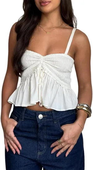 Women Sexy Tank Top Y2k Mesh Lace Halter Strap Backless Sleeveless Sexy Low Neck Crop Cami Slim Going Out Camisole