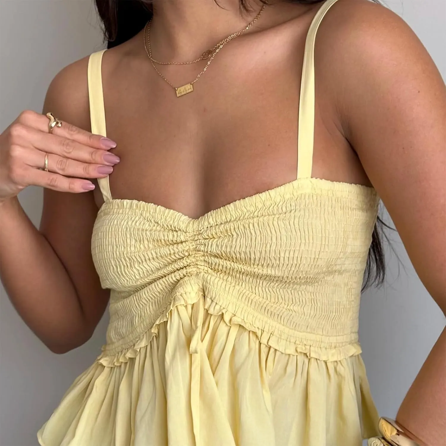 Women Sexy Tank Top Y2k Mesh Lace Halter Strap Backless Sleeveless Sexy Low Neck Crop Cami Slim Going Out Camisole