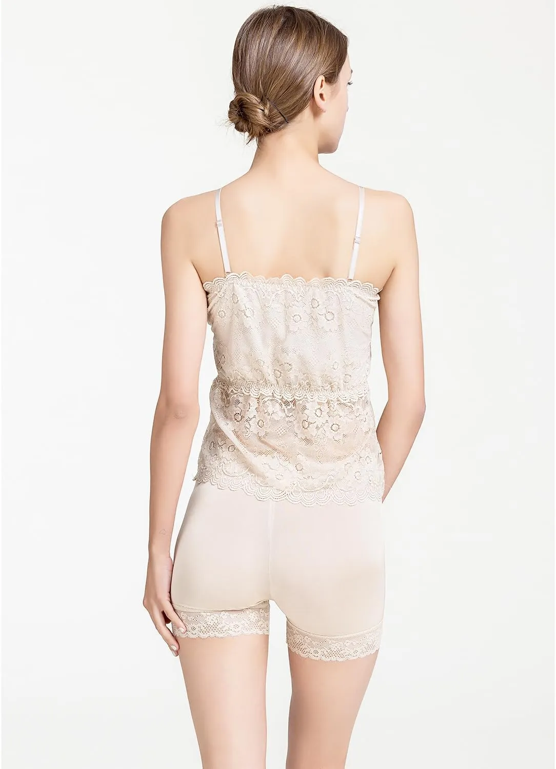 Women's 100% Mulberry Silk Tank Top Satin Sleeveless Camisole Cami Blouses Strap with Built-in Bras Vest Bralette