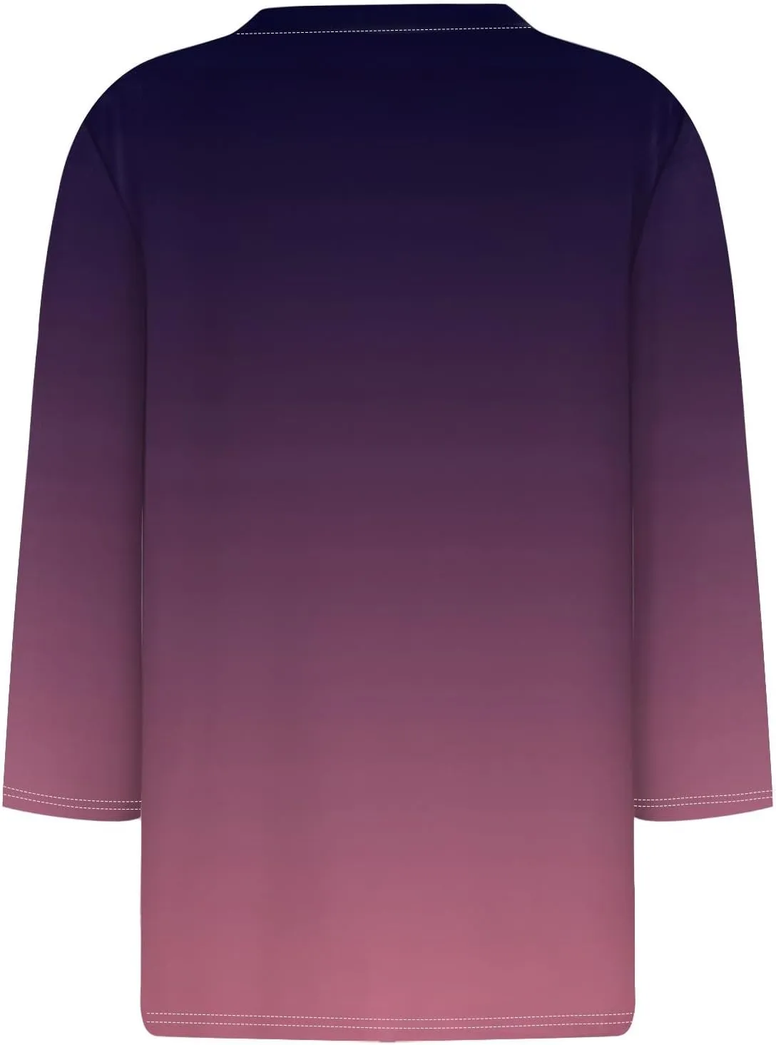 Womens 3/4 Length Sleeve Tops Casual Crewneck Pleated T-Shirts Loose Fit Fashion Tunic Tops